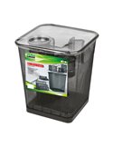 Set scrivania 6 accessori in rete metallica nero 1426 LEBEZ 1426-N