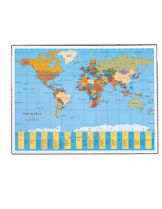 Sottomano GEOGRAPHIC Planisfero 40x53cm 45350 LAUFER 45350. LEBEZ SOTTOMANO