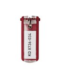 SCATOLA 6 PORTACHIAVI KEY CLIP ROSSO DURABLE 1957-03