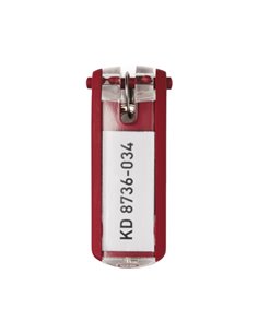 SCATOLA 6 PORTACHIAVI KEY CLIP ROSSO DURABLE 1957-03 DURABLE PORTACHIAVI-LUCCHETTI