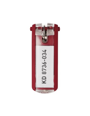 SCATOLA 6 PORTACHIAVI KEY CLIP ROSSO DURABLE 1957-03 DURABLE PORTACHIAVI-LUCCHETTI
