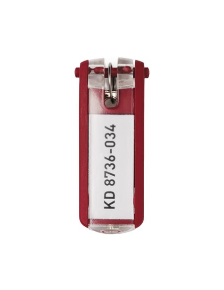SCATOLA 6 PORTACHIAVI KEY CLIP ROSSO DURABLE 1957-03 DURABLE PORTACHIAVI-LUCCHETTI