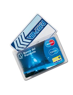 DISPLAY 100 CRISTALCARD PER 2 CARD 999 ALPLAST PORTABIGLIETTI DA VISITA