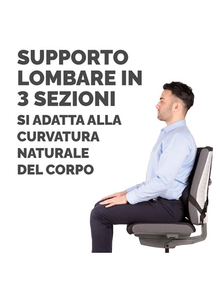 SUPPORTO LOMBARE ERGONOMICO 8041801 FELLOWES SUPPORTI LOMBARI