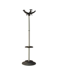 APPENDIABITI 168CM A 5 POSTI C/PORTAOMBRELLI NERO/GRIGIO APUEL/G Unisit APPENDIABITI