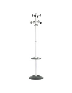 APPENDIABITI TOTEM 175CM A 8 POSTI C/PORTAOMBRELLI GRIGIO/NERO APUTO/G Unisit APPENDIABITI