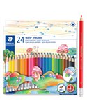 Astuccio 24 matite Noris Club 144 cancellabili colori assortiti STAEDTLER 14450NC24