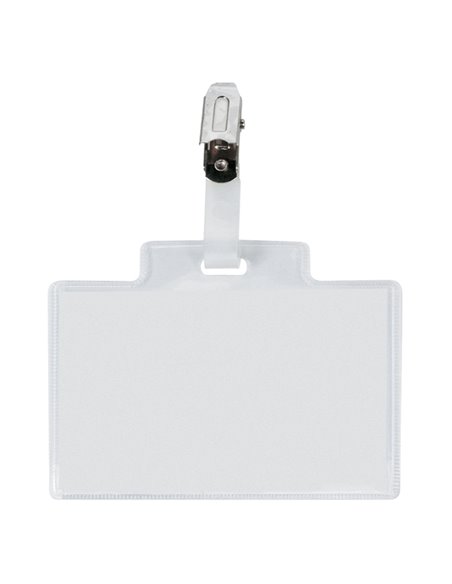 100 portanome Pass 3M 9,5x6cm c/clip in metallo s/cartoncino Sei Rota 318007 SEI ROTA PORTABADGE E ACCESSORI
