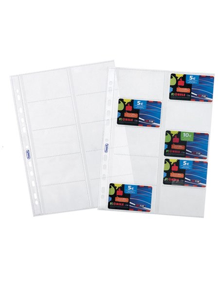 10 BUSTE FORATE PORTA CARDS 21,5X29,7CM FAVORIT 100460075 FAVORIT BUSTE PER USI DIVERSI E DEDICATI
