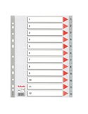 Separatore in PPL grigio numerico 1-12 A4 22,5x29,7cm ESSELTE 100106
