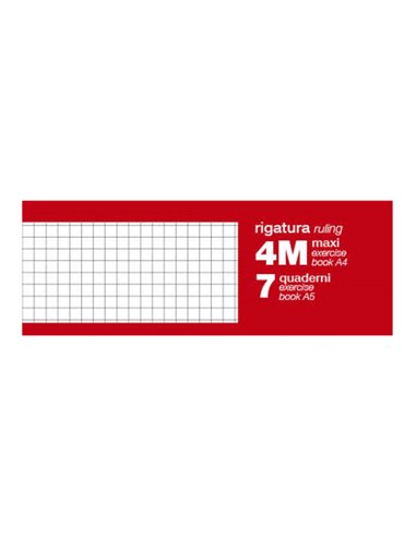 QUADERNO A5 4mm 20fg+1 80gr ONE COLOR BLASETTI 1407 BLASETTI QUADERNI PUNTO METALLICO