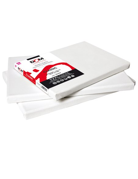 Tela pittura Classic 18x24cm bianco DOM 355/1824 DOM ACCESSORI PITTURA