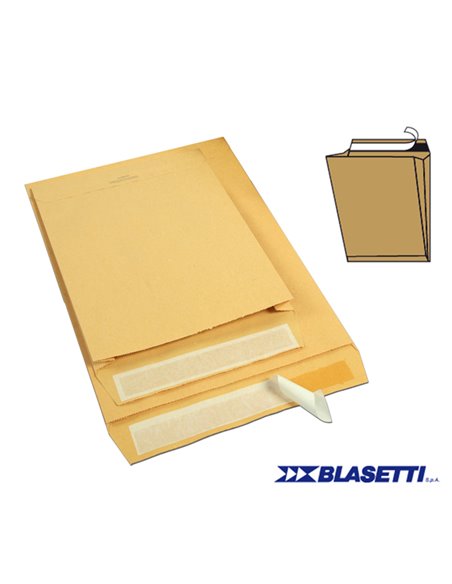 250 BUSTE SACCO AVANA 120GR 250X353X40MM C/SOFFIETTI STRIP MONODEX 0844 BLASETTI BUSTE A SACCO CON SOFFIETTO