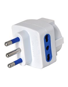ADATTATORE TRIPLO CON SPINA 2P+T 16A - 2 PRESE 10/16A + 1 SCHUKO 492518066 MKC CAVI-PRESE-PROLUNGHE 2