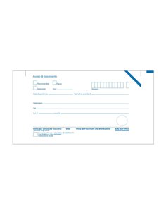100 CARTOLINE DI RITORNO RACCOMANDATA 10X20CM C/ADES.RIMOV. E0622/1 E0622/1 EDIPRO SEGRETERIA 2