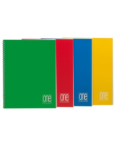 QUADERNO A5 SPIRALATO 1rigo s/fori 80gr 60fg ONE COLOR BLASETTI 1299
