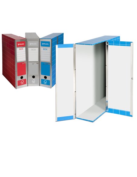 SCATOLA ARCHIVIO BOX1 ROSSO 37,5X29,5X9CM RESX101.R RESISTO SCATOLE ARCHIVIO CON BOTTONE