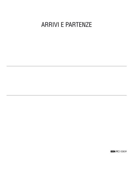 REGISTRO ARRIVI PARTENZE 31x24.5cm 46pag E2839 EDIPRO E2839 EDIPRO ALBERGHI-RISTORANTI