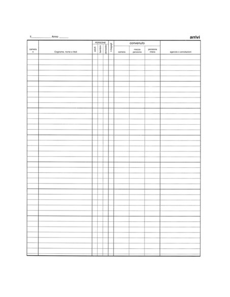 REGISTRO ARRIVI PARTENZE 31x24.5cm 46pag E2839 EDIPRO E2839 EDIPRO ALBERGHI-RISTORANTI
