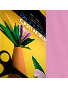 Blister 10fg cartoncino 35x50cm 220gr fucsia Cartacrea Fabriano 46435123 FABRIANO CARTONCINO COLORATO
