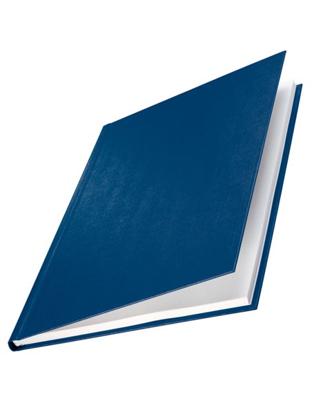 10 COPERTINE RIGIDE IMPRESSBIND 3,5MM BLU FINITURA LINO 73900035 LEITZ CARTELLINE E COPERTINE PER RILEGATURE