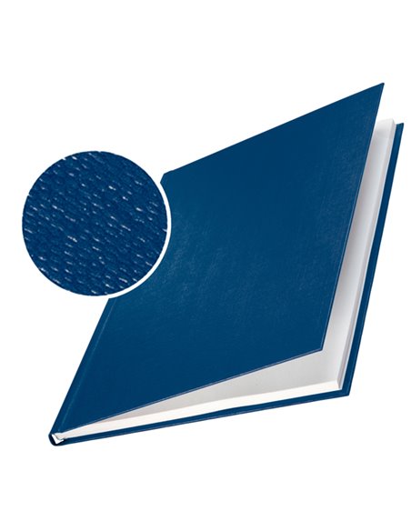 10 COPERTINE RIGIDE IMPRESSBIND 7MM BLU FINITURA LINO 73910035 LEITZ CARTELLINE E COPERTINE PER RILEGATURE