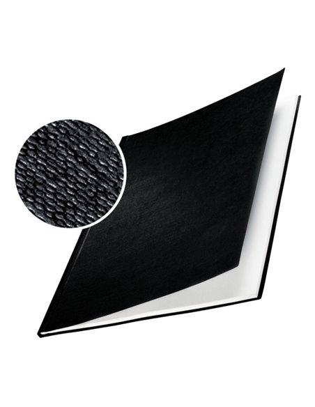 10 COPERTINE RIGIDE IMPRESSBIND 28MM NERO FINITURA LINO 73970095