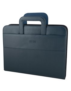 CARTELLA PORTABLOCCO PROFESSIONAL 36X28.5X6CM BLU City Time 4853-BL