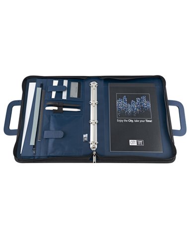 CARTELLA PORTABLOCCO PROFESSIONAL 36X28.5X6CM BLU City Time 4853-BL