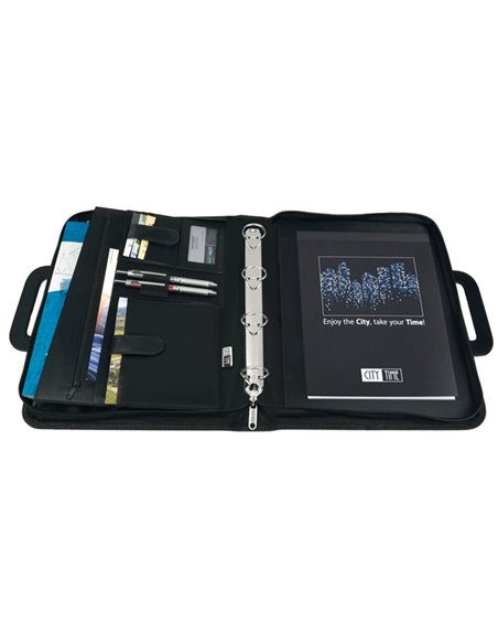 CARTELLA PORTABLOCCO PROFESSIONAL 36X28.5X6CM NERO City Time 4853-N City Time PORTABLOCCHI AGENDE E TACCUINI