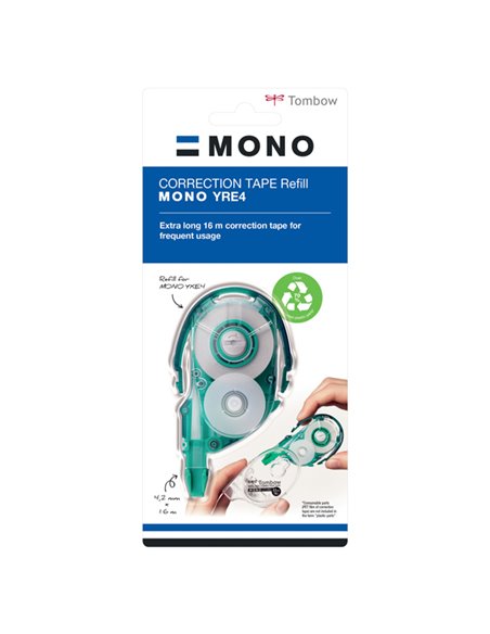 REFILL CORRETTORE A NASTRO 4,2MMX16M TOMBOW MONO YXE CT-YRE4 TOMBOW CORRETTORI A NASTRO