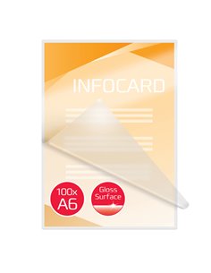SCATOLA 100 POUCHES 2x75MIC 111X154MM (A6) 3743152 GBC POUCHES PER PLASTIFICARE