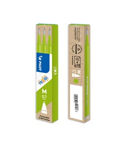 SET 3 REFILL SFERA FRIXIONball 0.7mm VERDE LIME PILOT 006608