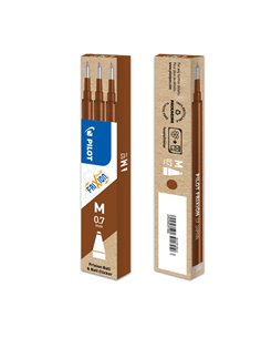SET 3 REFILL SFERA FRIXIONball 0.7mm MARRONE PILOT 006609
