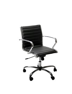 POLTRONA DIREZIONALE Pollux New PND NERO in pelle PND/PN Unisit SEDUTE DIREZIONALI