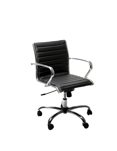 POLTRONA DIREZIONALE Pollux New PND NERO in pelle PND/PN Unisit SEDUTE DIREZIONALI