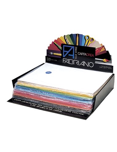 Expo 260 cartoncino 35x50cm 220gr ass. in 25 colori Cartacrea Fabriano 46403550 FABRIANO CARTONCINO COLORATO