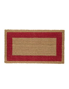 ZERBINO COCCO C/FONDO IN VINILE 45X80CM ROSSO VELCOC ZV17BO4580 VELCOC PENSILINE-TAPPETI-ZERBINI