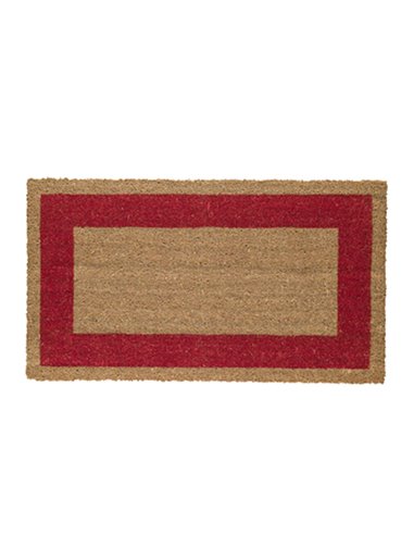 ZERBINO COCCO C/FONDO IN VINILE 45X80CM ROSSO VELCOC ZV17BO4580 VELCOC PENSILINE-TAPPETI-ZERBINI