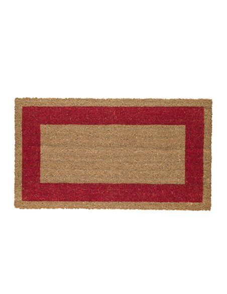 ZERBINO COCCO C/FONDO IN VINILE 45X80CM ROSSO VELCOC ZV17BO4580 VELCOC PENSILINE-TAPPETI-ZERBINI