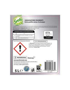 DETERGENTE PAVIMENTI SGRASSATORE SVELTO 5 LITRI LIMONE 7514364 2