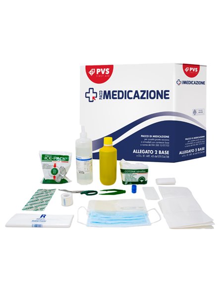 KIT REINTEGRO PRONTO SOCCORSO FINO A 2 PERSONE ALLEGATO2 PDM090 PVS VALIGETTE PRONTO SOCCORSO E DISPOSITIVI SALVAVITA