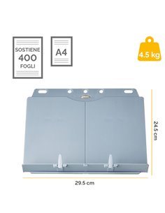 LEGGIO BOOK-LIFT A4 21140 SILVER FELLOWES 21140 2