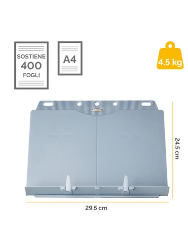 LEGGIO BOOK-LIFT A4 21140 SILVER FELLOWES 21140