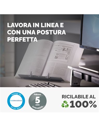 LEGGIO BOOK-LIFT A4 21140 SILVER FELLOWES 21140