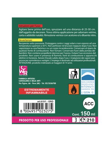 Vernice spray argento 150ml 615/2 DECO 615/2