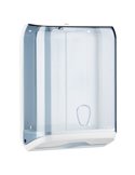DISPENSER ASCIUGAMANI PIEGATI TRASPARENTE/BIANCO MAR PLAST A59310