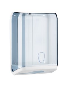 DISPENSER ASCIUGAMANI PIEGATI TRASPARENTE/BIANCO MAR PLAST A59310 MAR PLAST ACCESSORI PER IL BAGNO E DISPENSER