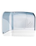 DISPENSER ASCIUGAMANI IN ROTOLO/ FOGLI TRASPARENTE/BIANCO MAR PLAST A60210