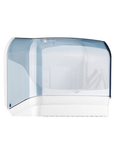 DISPENSER ASCIUGAMANI IN ROTOLO/ FOGLI TRASPARENTE/BIANCO MAR PLAST A60210 MAR PLAST ACCESSORI PER IL BAGNO E DISPENSER